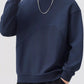Men's Plus Size Round Neck Long Sleeve Sweatshirt - Farnelli