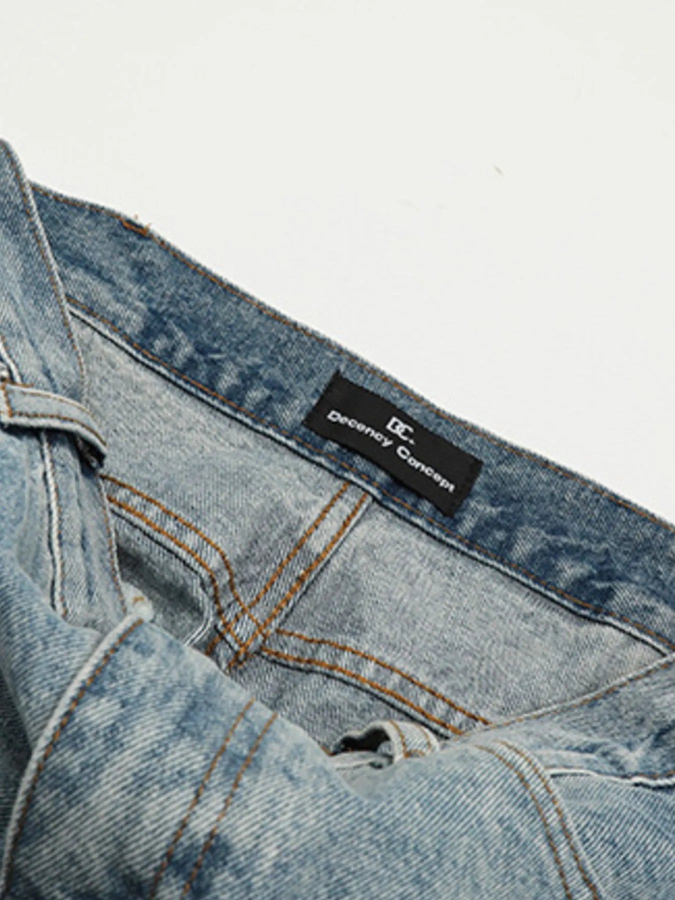 Men's Washed Relaxed Fit Baggy Jeans - Farnelli