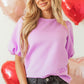 Stevie Textured Puff Sleeve Blouse - Farnelli