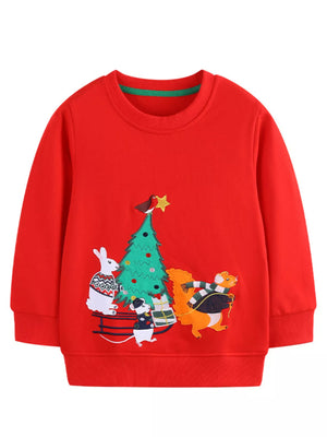 Children's Christmas Tree Crewneck Sweatshirt - Farnelli