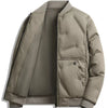 Men's Plus Size Zip Up Bomber Jacket - Khaki