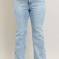 Judy Blue Full Size Tummy Control Vintage Wash Side Slit Slim Boot Jeans Plus Size - Farnelli