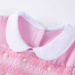 Children's Smocked Bodice Peter Pan Collar Dress - Farnelli