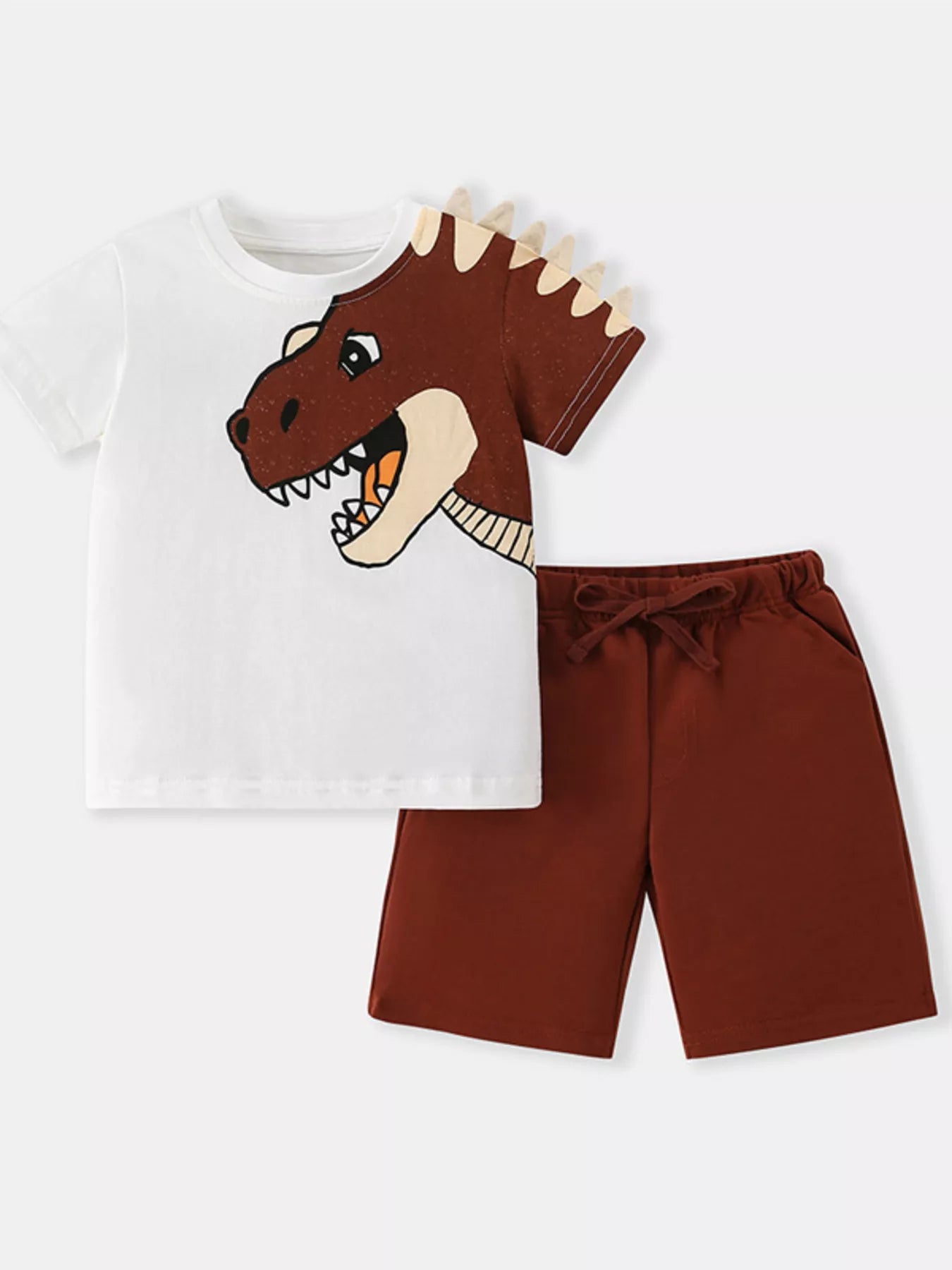 Children's Dinosaur Graphic Tee & Shorts Set - Farnelli