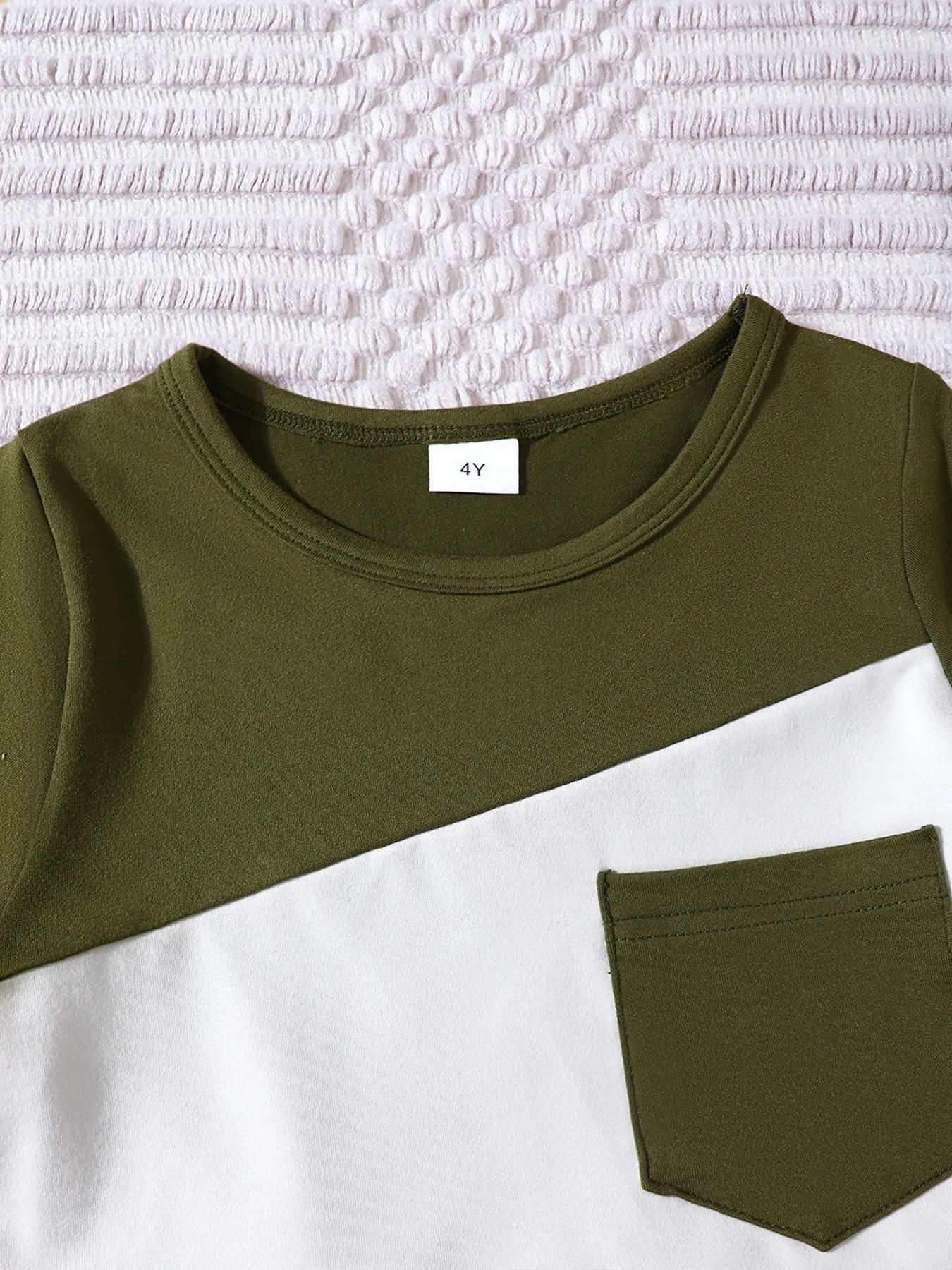 Children's Color Block Short Sleeve Top and Shorts Set - Farnelli