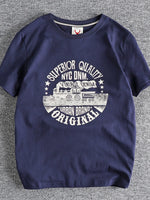 Men's Plus Size Graphic Round Neck Short Sleeve T-Shirt - Farnelli