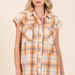 Mittoshop Mineral Wash Plaid Button Down Shirt - Farnelli