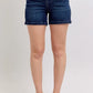 Judy Blue Full Size High Waist Back Flap Pocket Denim Shorts Plus Size - Farnelli