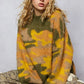 POL Mock Neck Abstract Colorblock Pattern Sweater - Farnelli