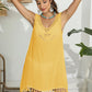 Tassel Scoop Neck Wide Strap Cover-Up - Farnelli