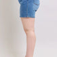 Judy Blue Full Size 2 Button Denim Shorts with Pockets Plus Size - Farnelli
