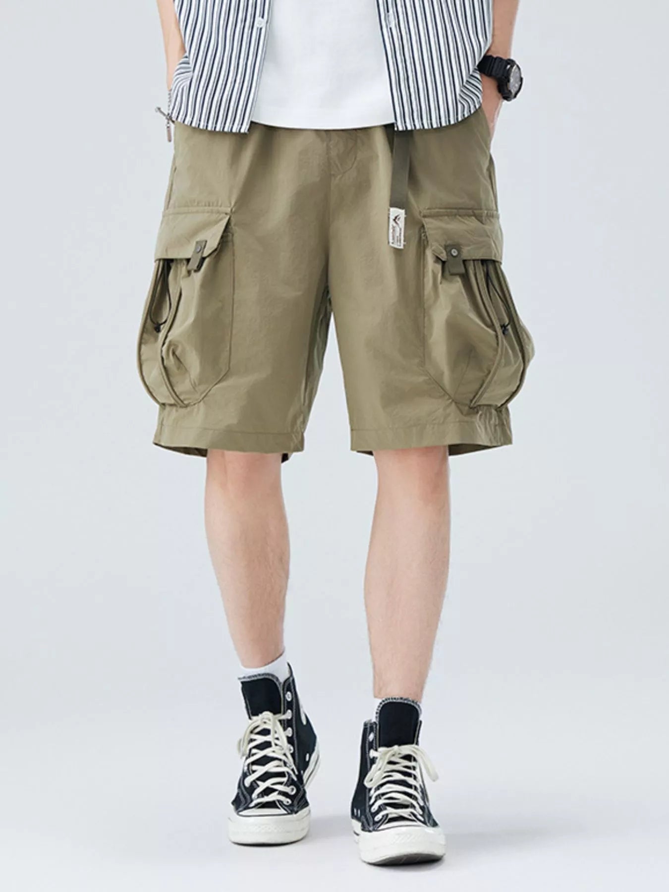 Men's Plus Size Loose Fit Cargo Shorts - Farnelli