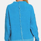 Zenana Exposed Seam Mock Neck Long Sleeve Sweater - Farnelli