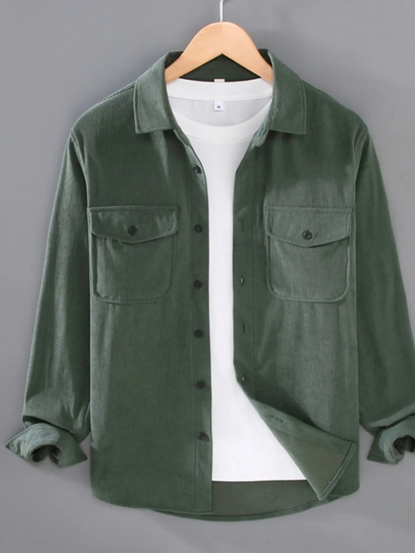 Men's Plus Size Button Down Collared Neck Shirt - Farnelli