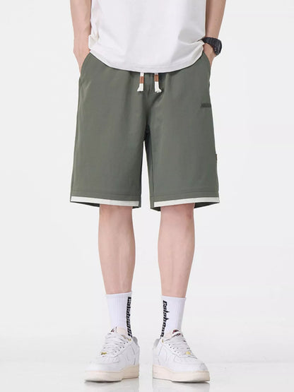 Men's Plus Size Drawstring Loose Fit Shorts - Farnelli