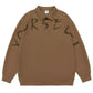 Men's Plus Size Letter Long Sleeve Polo Sweatshirt - Farnelli