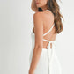 MABLE Crochet Crisscross Spaghetti Strap Mini Dress - Farnelli