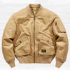 Men's Plus Size Classic Zip Up Bomber Jacket - Khaki