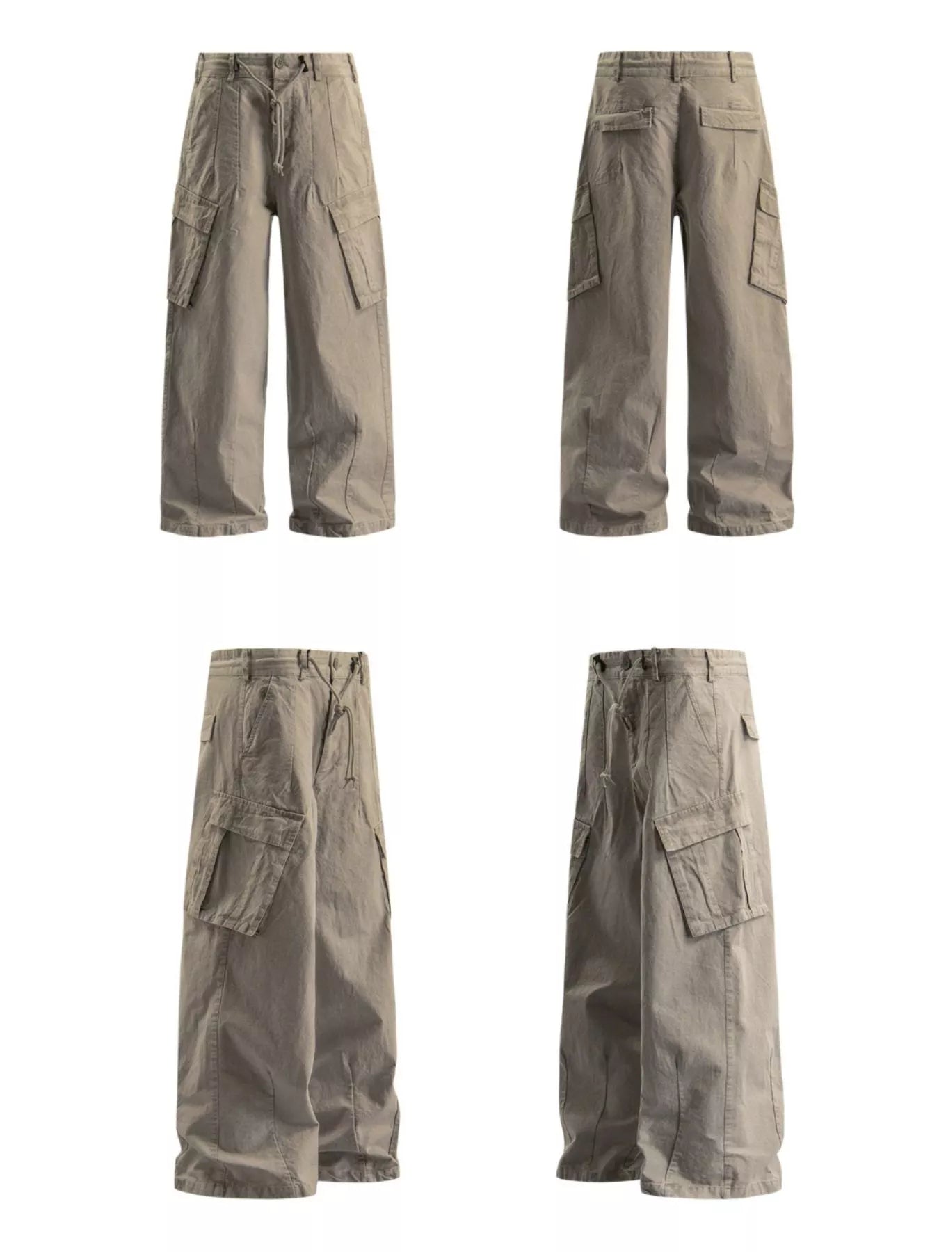 Men's Wide-Leg Cargo Pants - Farnelli