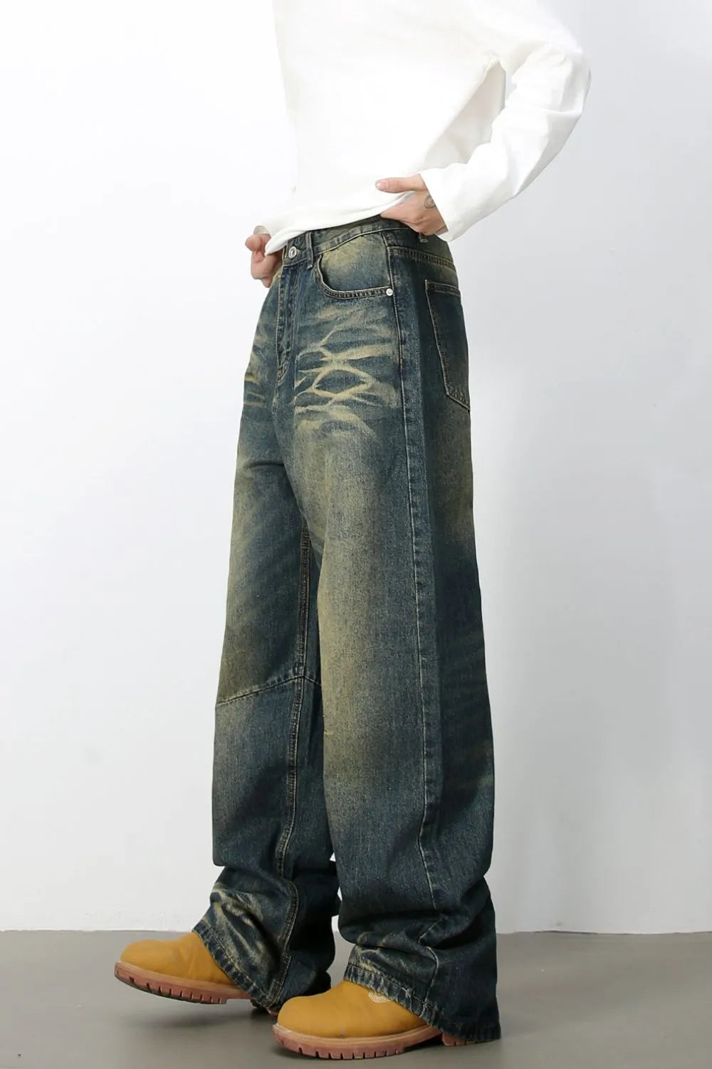 Men's Wide Leg Jeans - Farnelli
