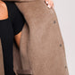 Genuine Scandinavian Mink Fur Double Face Wool Poncho