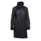 Women’s Shaunnas Buttoned 3/4 Length Shearling Coat