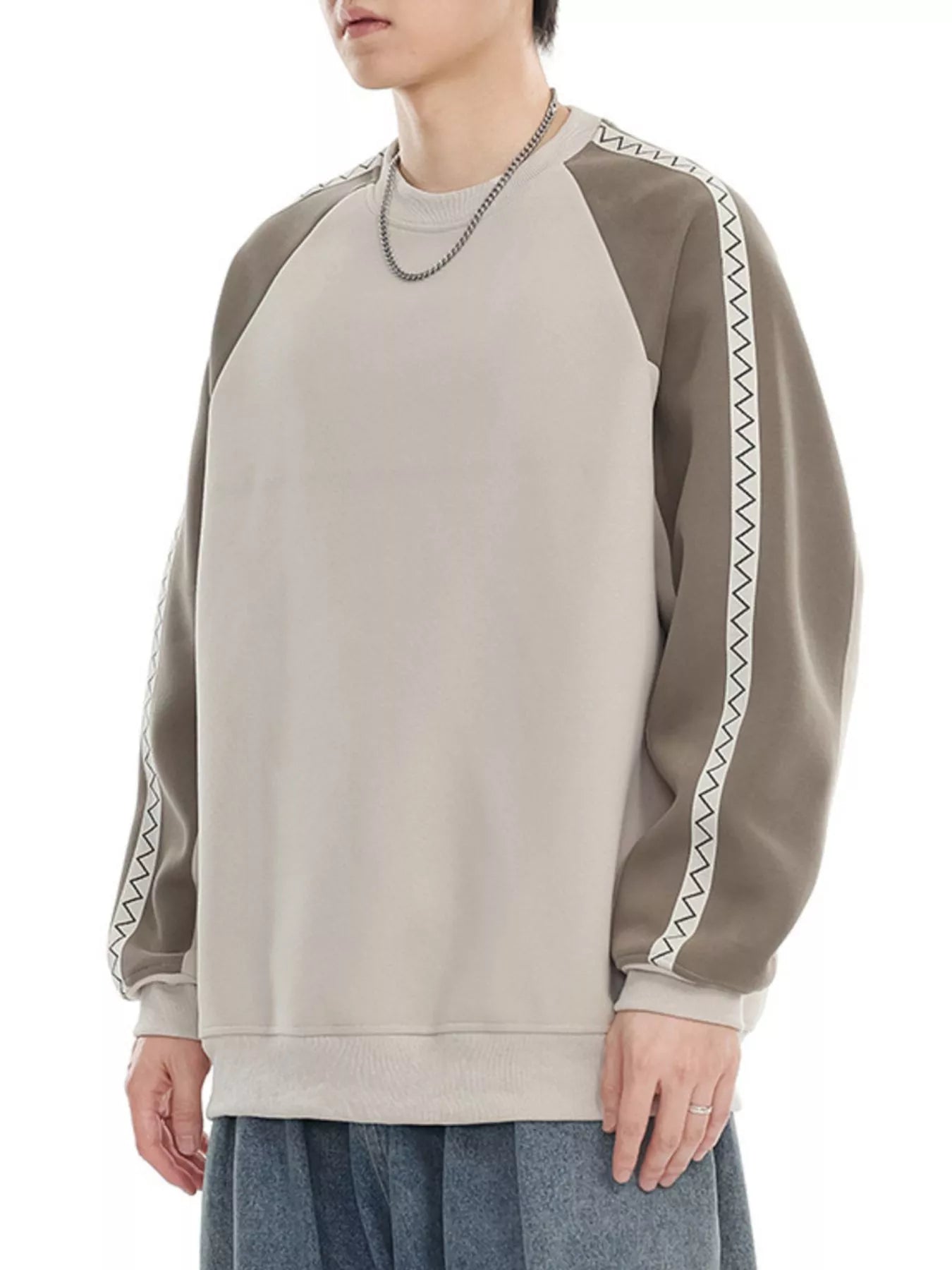 Men's Plus Size Raglan Sleeve Casual Sweatshirt - Farnelli