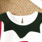 Children's 2-Piece Christmas-Themed Set with Jumpsuit and Santa Claus Hat - Farnelli