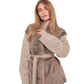 Melia Genuine Mink Fur Virgin Wool Coat