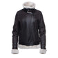 Jaynes Sheepskin Brown Biker Shearling Jacket