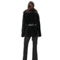 Modena Genuine Astrakhan Polar Fox Trim Coat