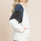 Culture Code Color Block Faux Fur Raglan Sleeve Sweatshirt - Farnelli