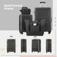 HouseOfZazla expandable 2-piece luggage set with TSA lock and spinner wheels in multiple colors
