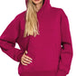 Zenana Fleece Kangaroo Pocket Hoodie - Farnelli