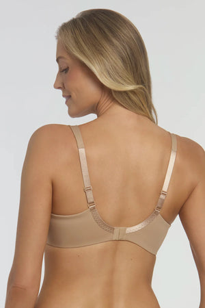 Dominique Mallory Smoothing Comfort Underwire Minimizer Bra Mocha-1