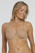 Dominique Mallory Smoothing Comfort Underwire Minimizer Bra Mocha-0