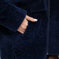 Genuine Shearling Silver Fox Trim Jacket