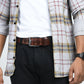 Timberline Dark Brown Leather Belt