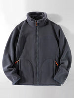 Men's Plus Size Fleece Lined Full Zip Sweatshirt - Farnelli