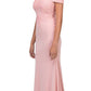 CLEARANCE - Eureka 7100 Lace Appliqued Bodice Long Dress Off-Shoulder (Size S)