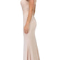 CLEARANCE - Eureka 7100 Lace Appliqued Bodice Long Dress Off-Shoulder (Size S)