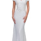 CLEARANCE - Eureka 7100 Lace Appliqued Bodice Long Dress Off-Shoulder (Size 2XL)