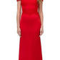 CLEARANCE - Eureka 7100 Lace Appliqued Bodice Long Dress Off-Shoulder (Size 2XL)
