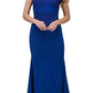 CLEARANCE - Eureka 7100 Lace Appliqued Bodice Long Dress Off-Shoulder (Size 2XL)