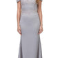 CLEARANCE - Eureka 7100 Lace Appliqued Bodice Long Dress Off-Shoulder (Size 2XL)