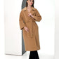 Monique Tailored Cashmere Wool Blend Coat in Bluff