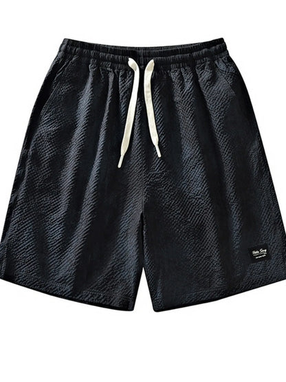 Men's Plus Size Drawstring Shorts with Pockets - Farnelli