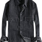 Men's Striped Button Down Denim Shirt - Farnelli