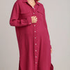 Umgee Cotton Gauze Button Down Shirt Dress - UMG-RUBY