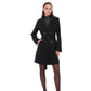 Zuri Cashmere Blend Overcoat in Black